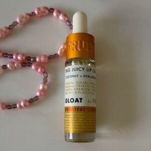 TRULY Gloat Lip Oil with Pink and Purple Beaded Chain